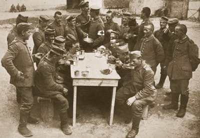 The way German Prisoners of War are treated after being captured by English Photographer
